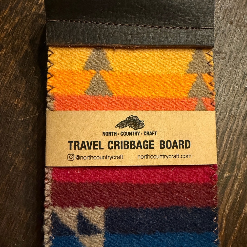 Pendleton Handcrafted Travel Cribbage Board